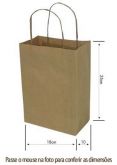 SACOLAS EM PAPEL KRAFT NATURAL TAMNHO PEQ PACOTE C/ 100 UN